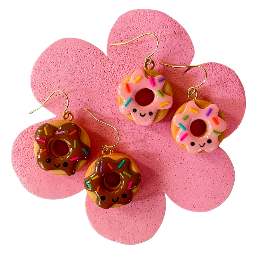 Debbie Donut | Clay Donut Earrings