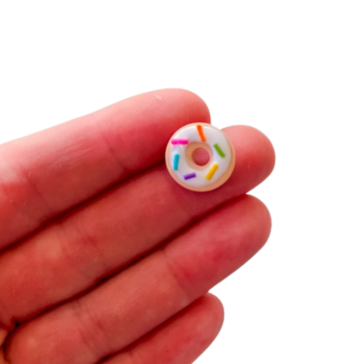 Mini Dot Donut Clay Donut Studs
