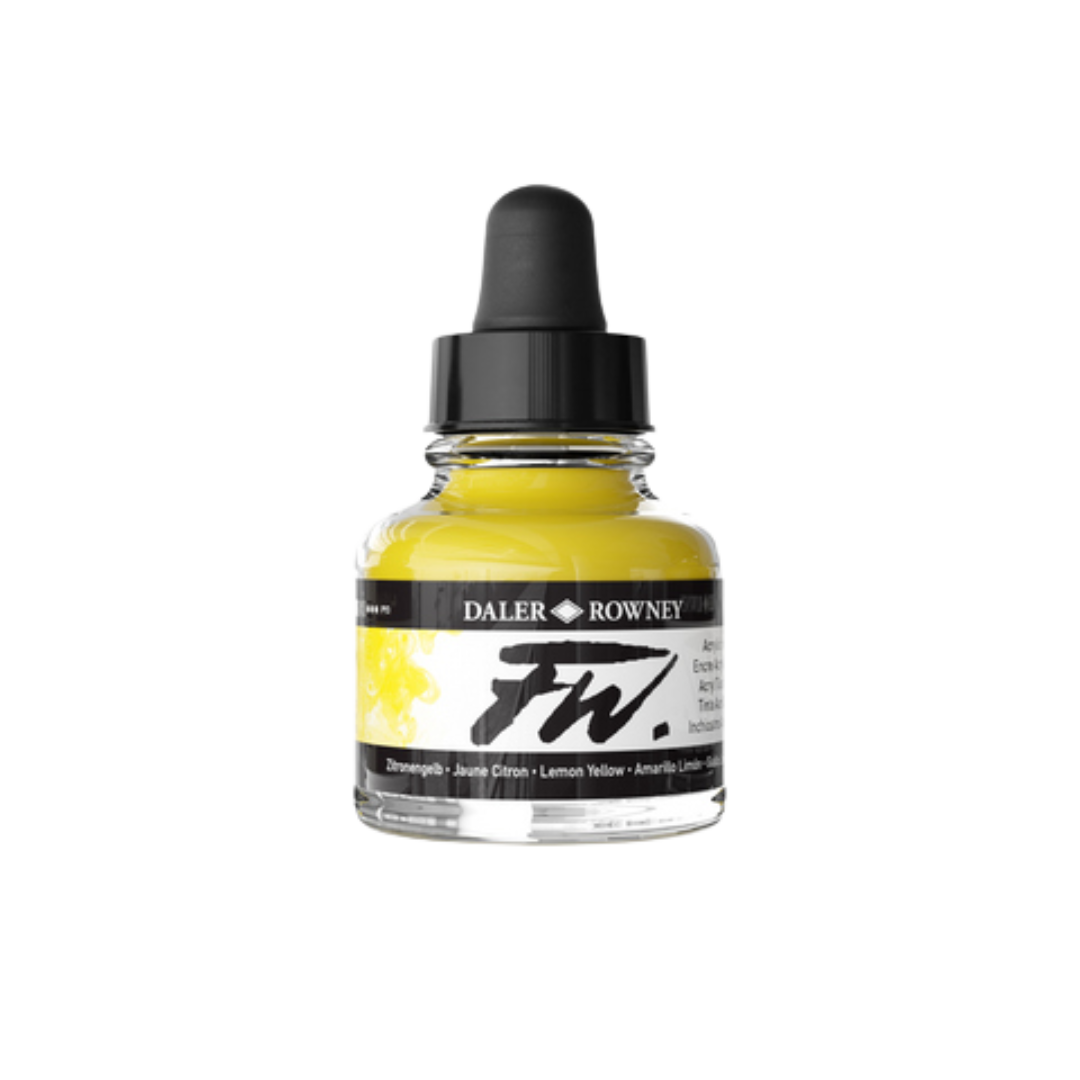 FW Liquid Acrylic Ink 1oz - Lemon Yellow