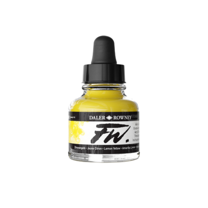 FW Liquid Acrylic Ink 1oz - Lemon Yellow