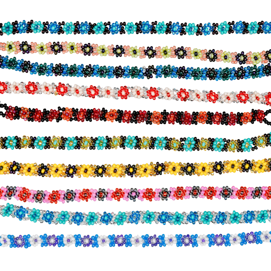 Beaded Flower Bracelet