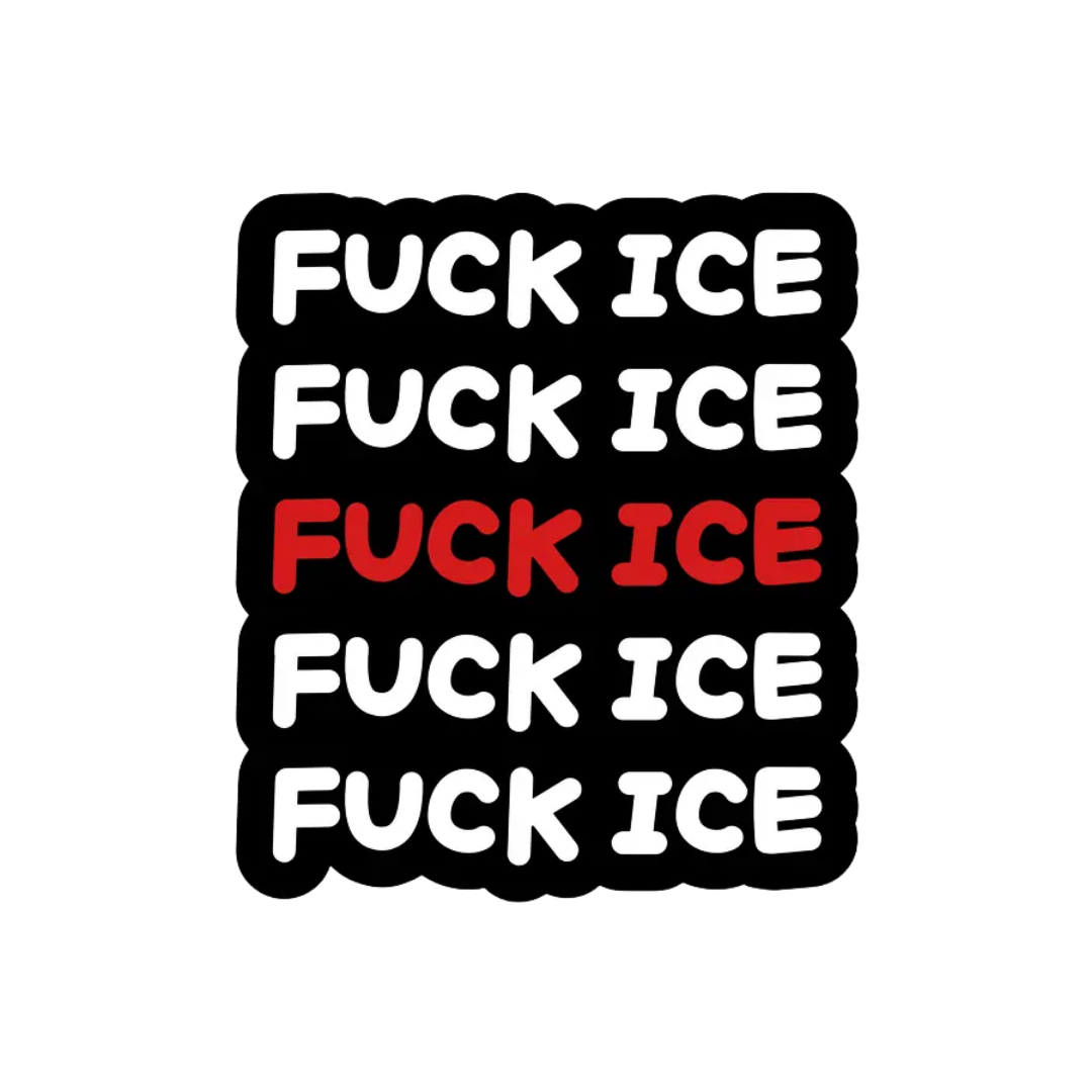 Fuck Ice Vinyl Sticker