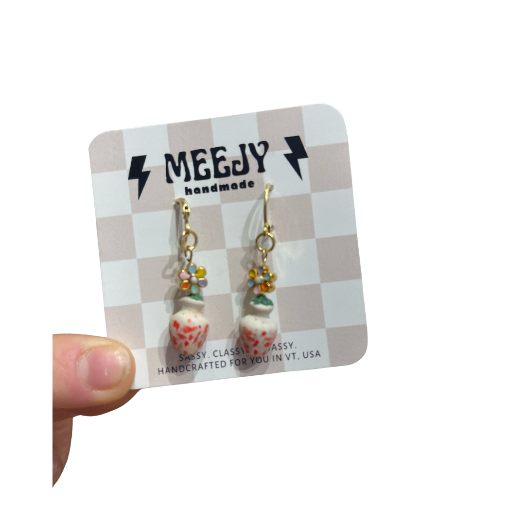 Potter Flower Dangle Earrings