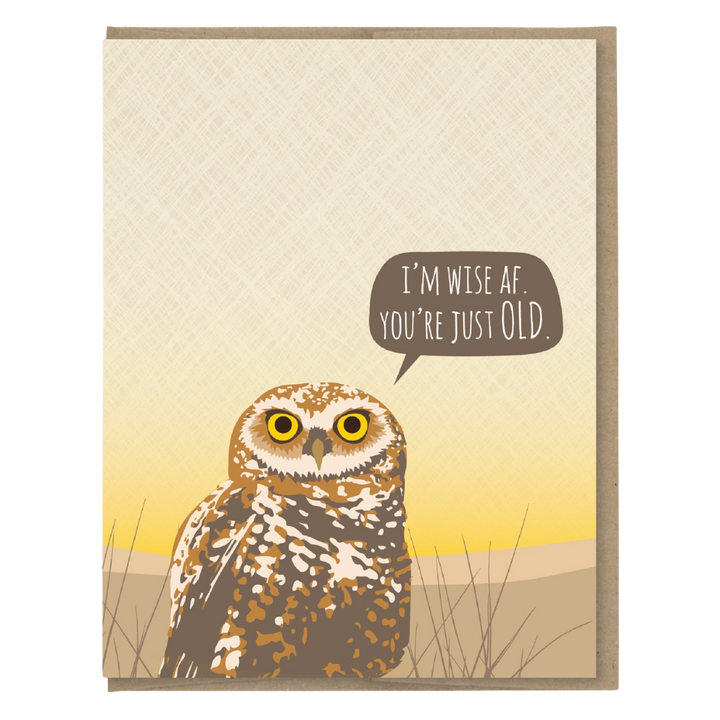 Owl Wise Af Birthday Card