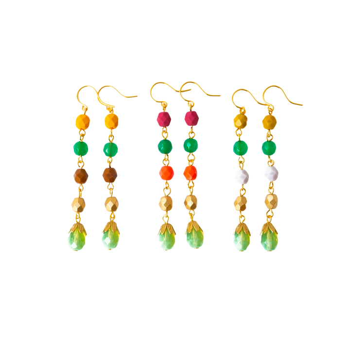 Long Beaded Earrings