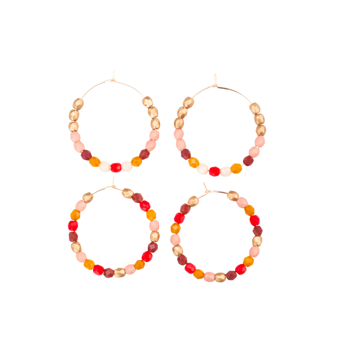Red and Gold Hoops