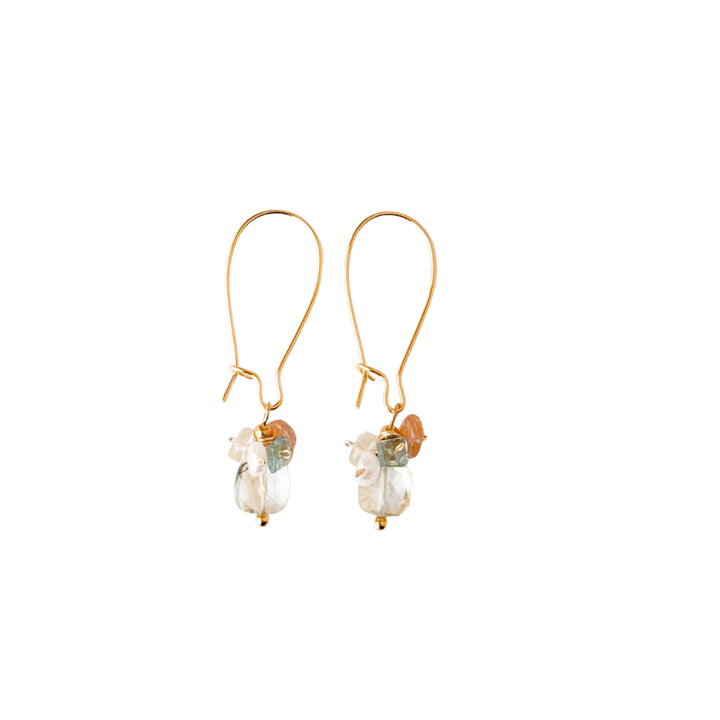 Handmade Crystal Bead Cluster Earrings