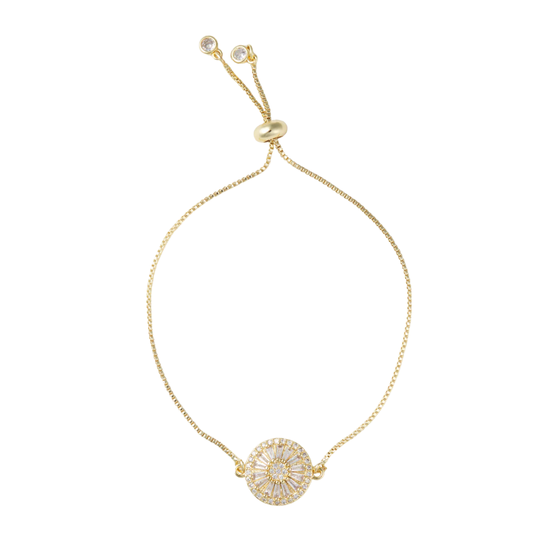 Antique Crystal Slider Bracelet