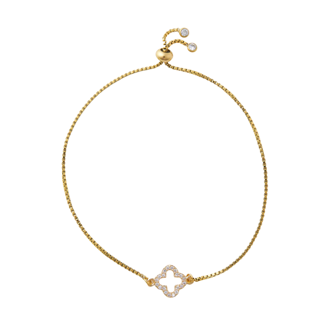 Crystal Flora Slider Bracelet