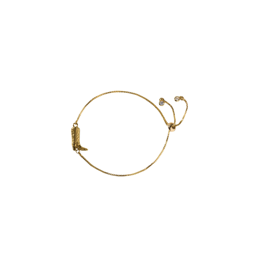 Gold Cowboy Boot Slider
