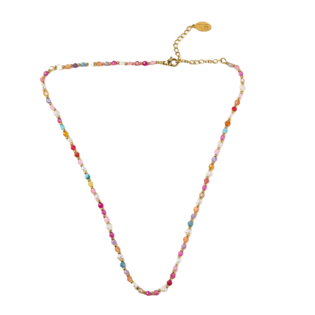 Jenny Multi Bead Pearl Necklace