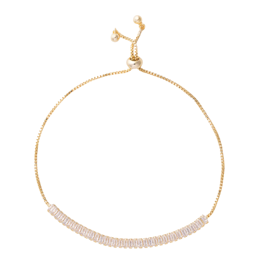 Baguette Crystal Slider Bracelet