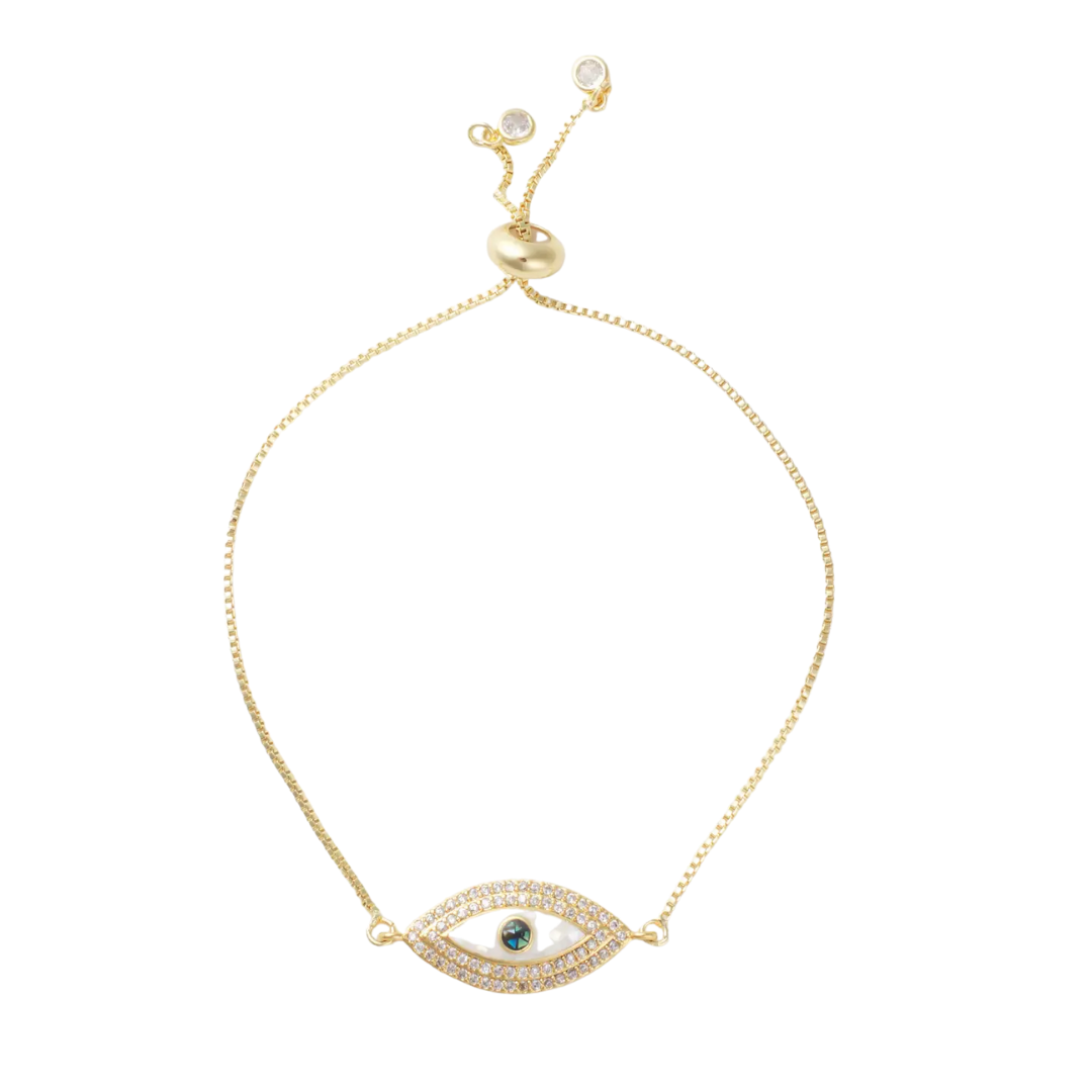 Liv Shimmer Eye Slider Bracelet