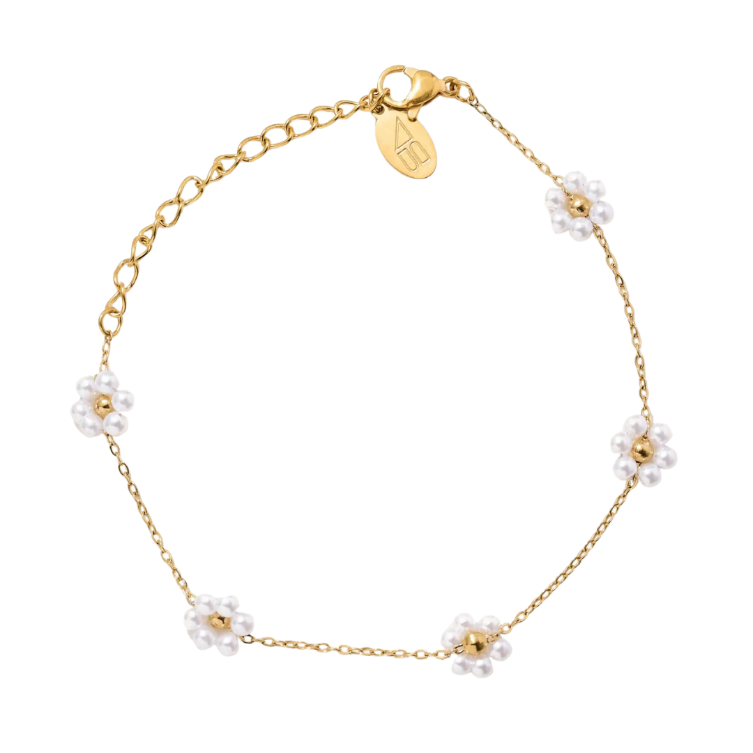 Pearl Daisy Bracelet