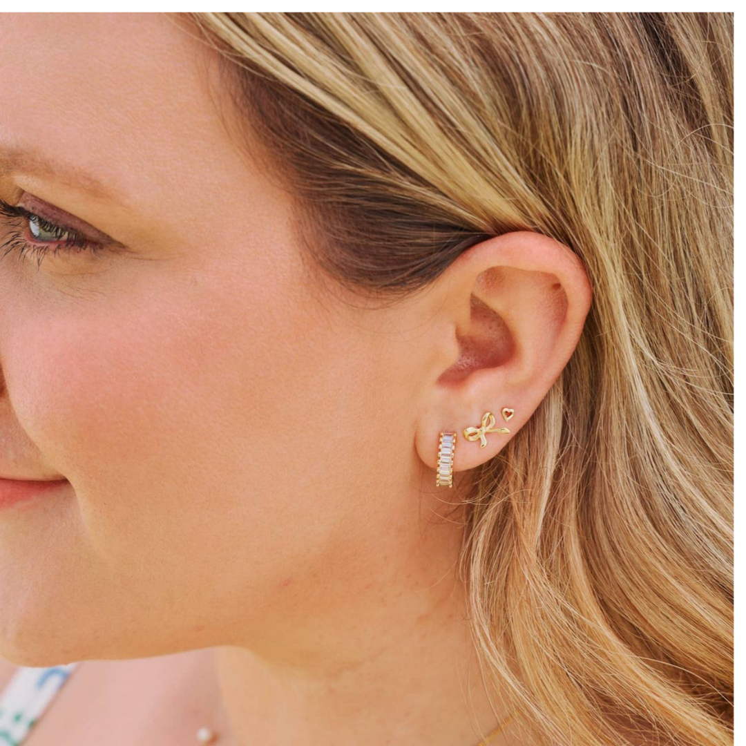 Small Esther Diamond Huggies