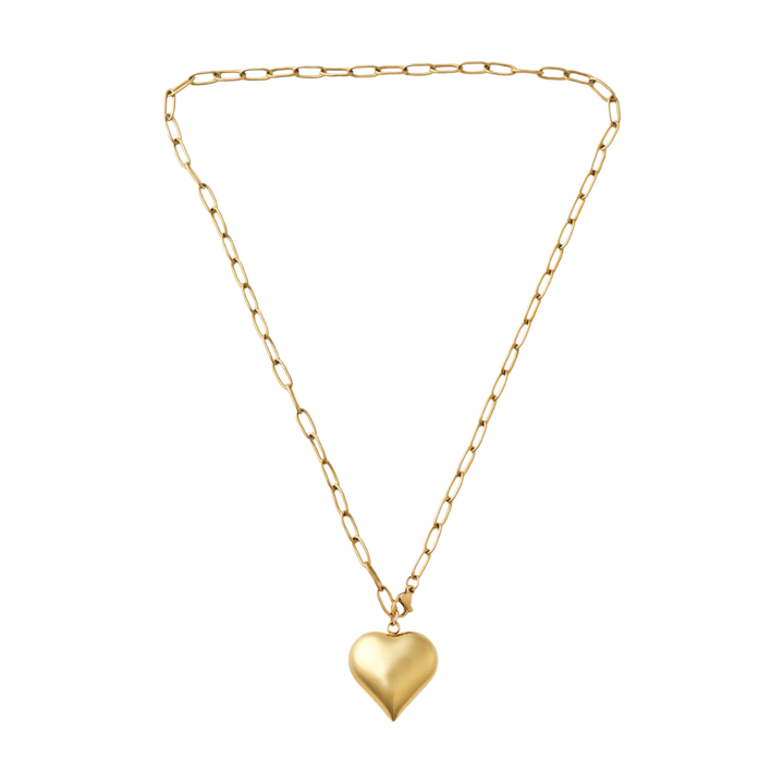 Bubble Heart Chain Necklace