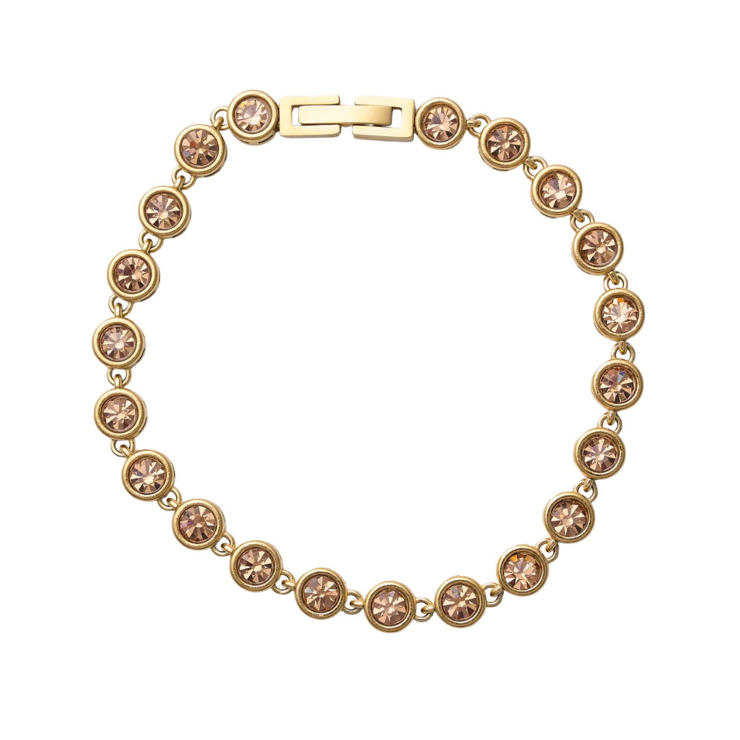 Amber Circle Gem Bracelet