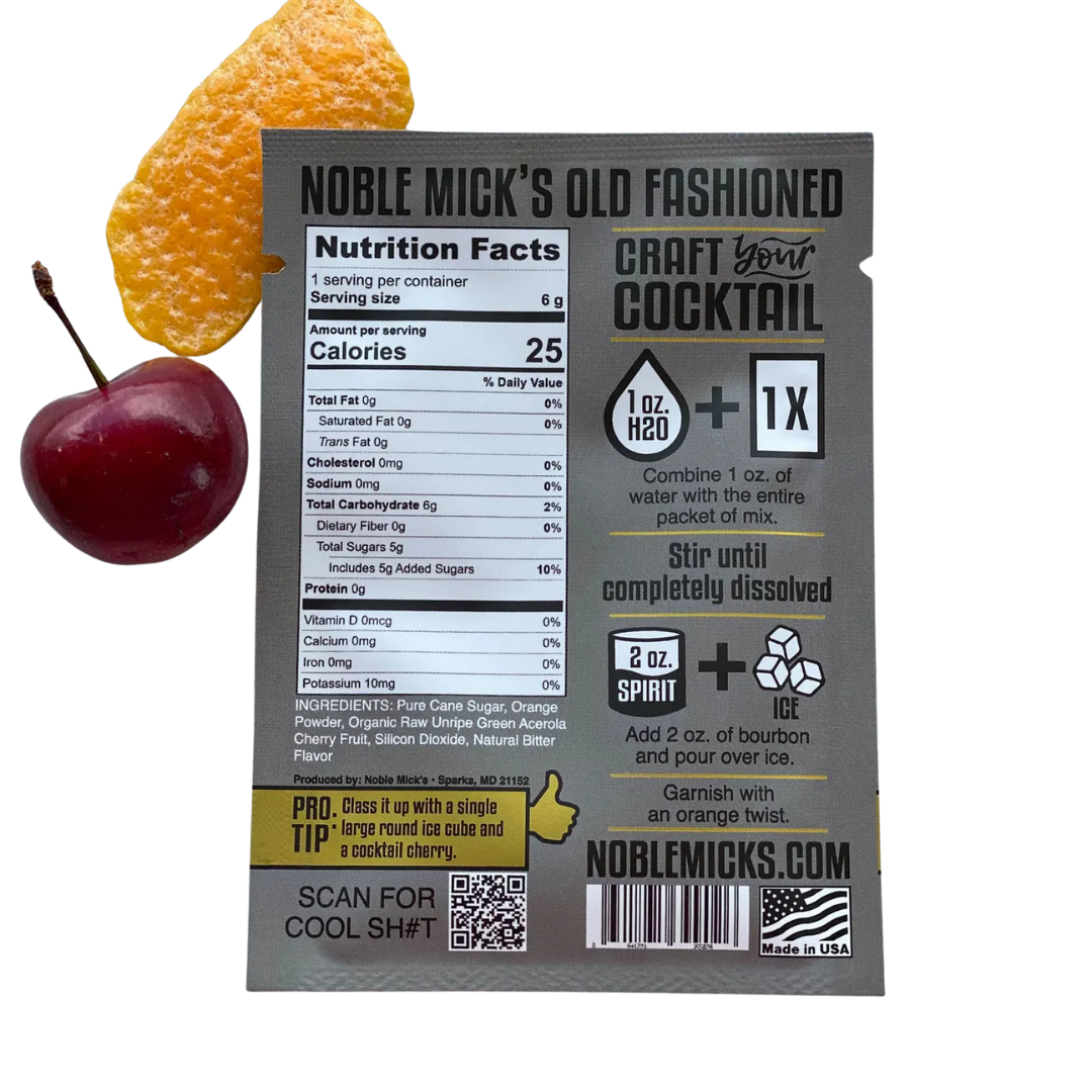 Old Fashioned Single Serve Cocktail