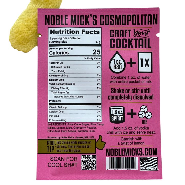 Cosmopolitan Single Serve Craft Cocktail