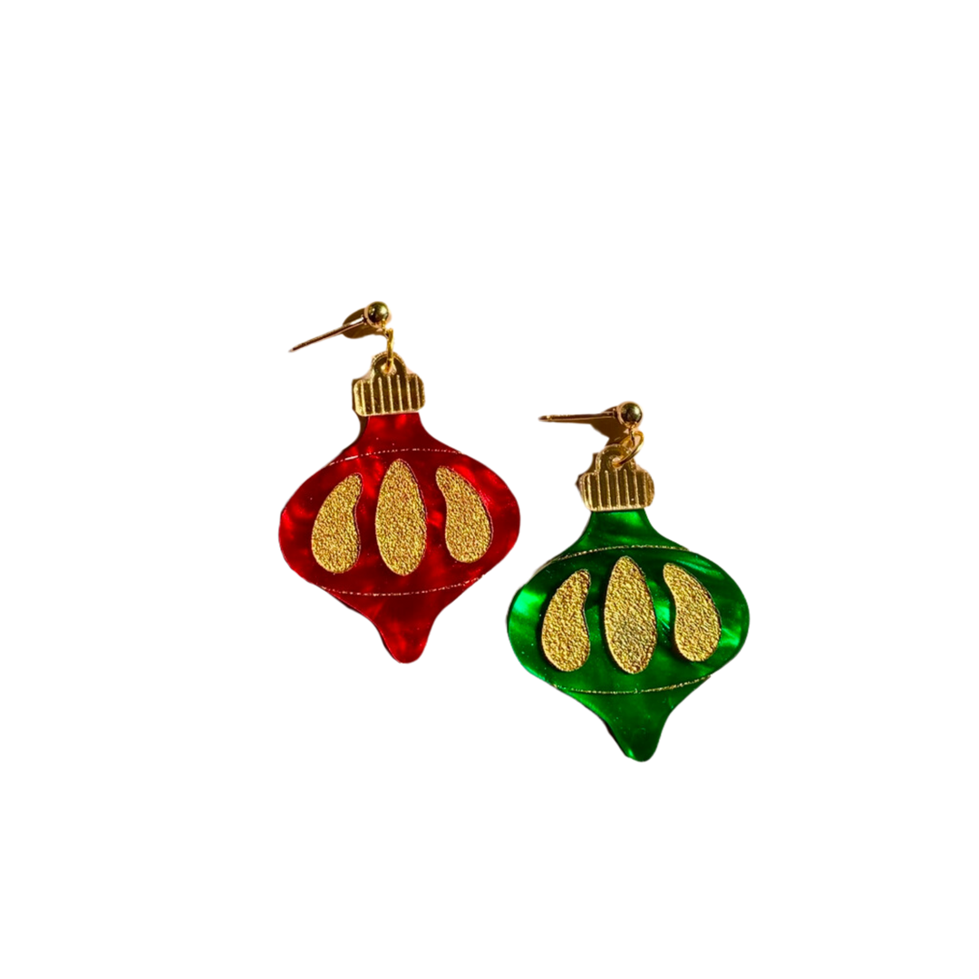 Christmas Vintage Ornaments Earrings