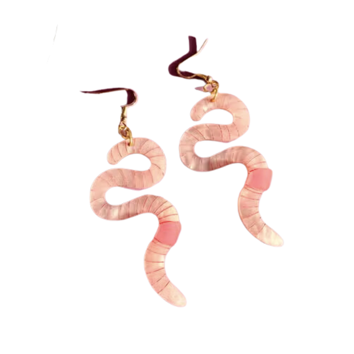 Wiggly Worm Earrings