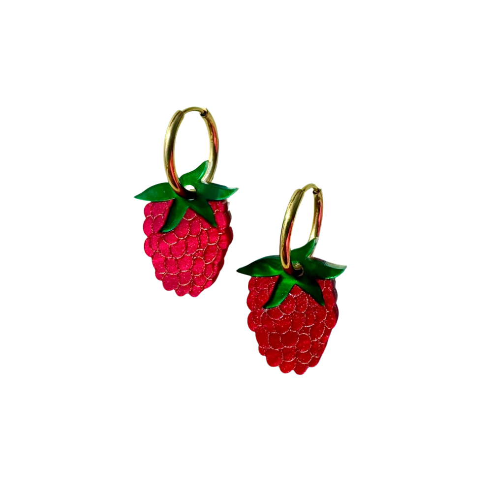 Raspberry Earrings