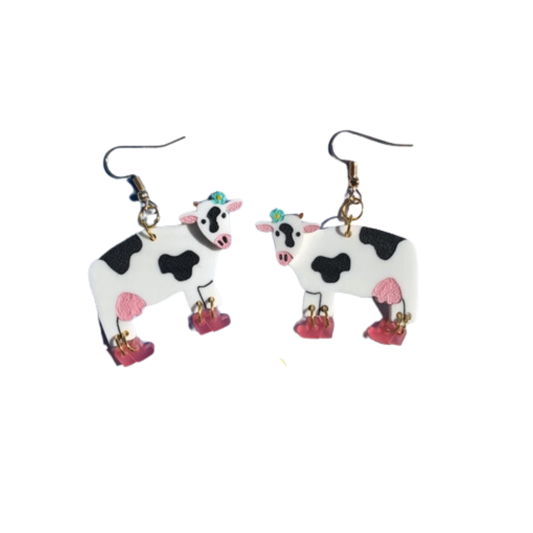 Honey Moo Moo Earrings