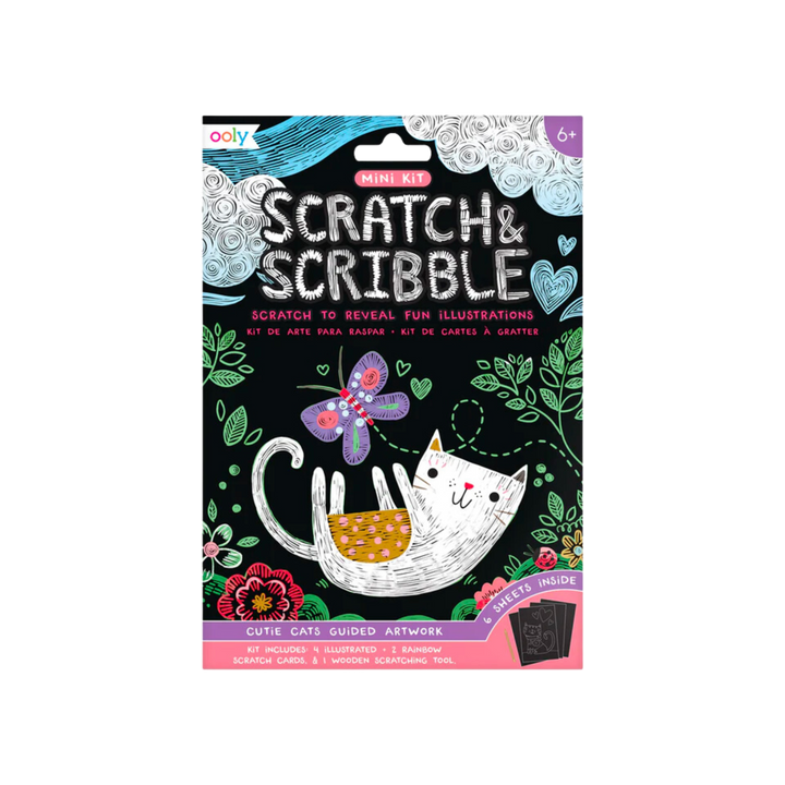 Mini Scratch & Scribble Art Kit: Cutie Cats
