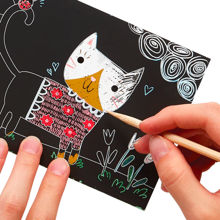 Mini Scratch & Scribble Art Kit: Cutie Cats