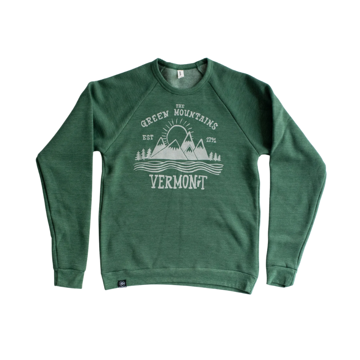 Green Mountains Crew Neck Sweatshirt Green