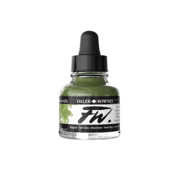 FW Liquid Acrylic Ink 1oz - Olive Green