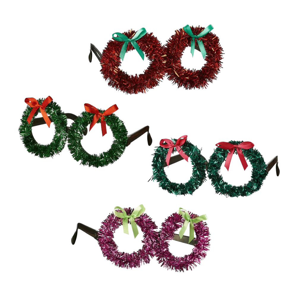 Christmas Wreath Glasses