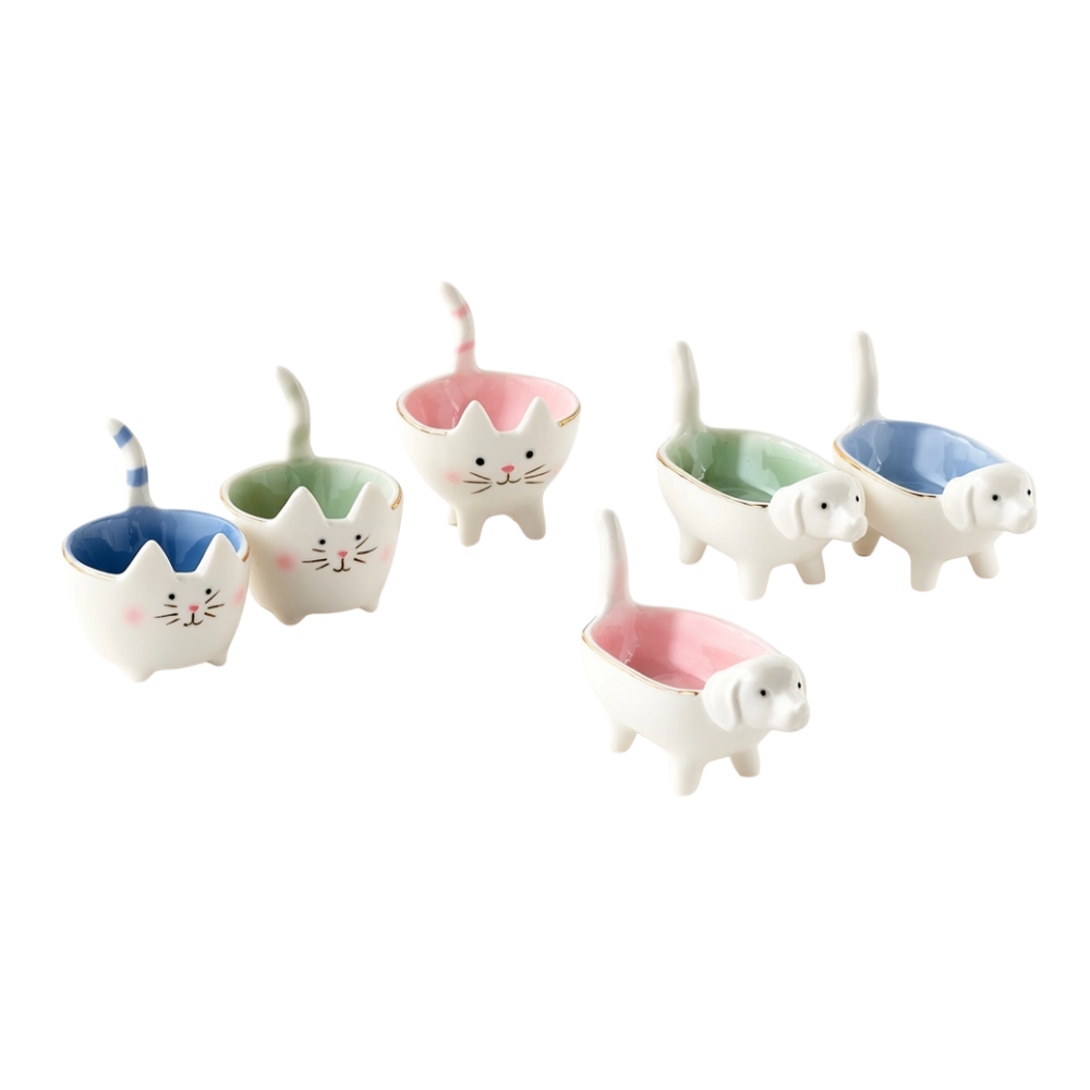 Dog & Cat Mini Ceramic Dishes