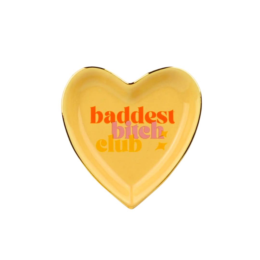 Baddest Bitch Club - Heart Shaped Trinket Tray