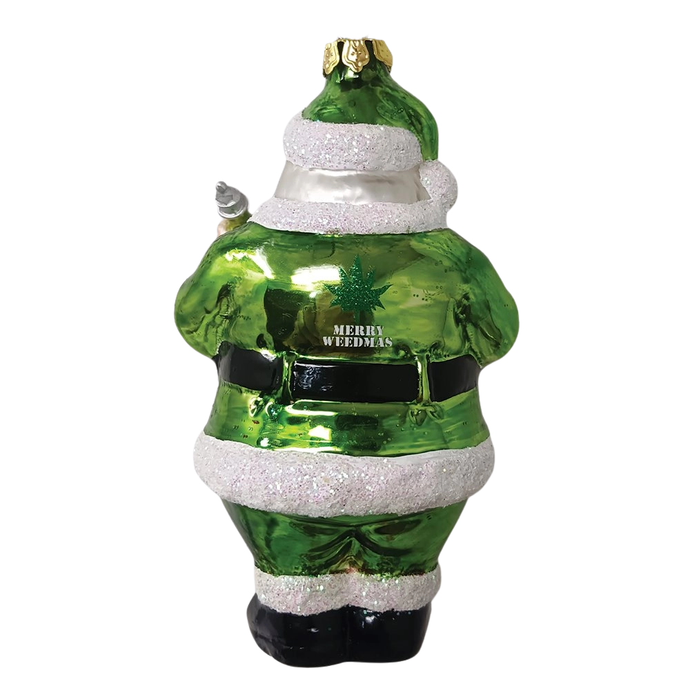Pothead Santa Ornament