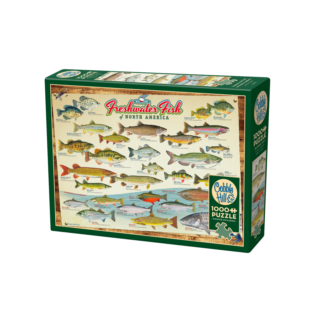 Fresh Water Fish of North America- 1000pc Puzzle