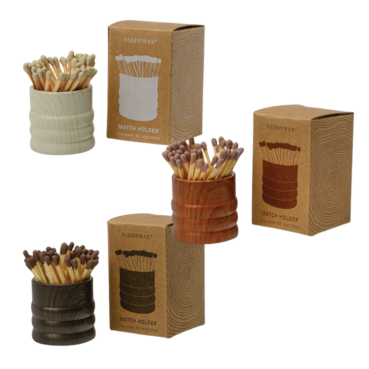 Ceramic Wood Match Holder