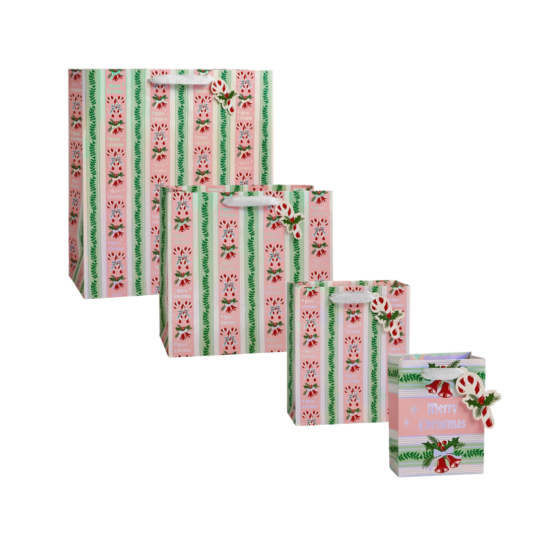 Candy Cane Stripe Gift Bag