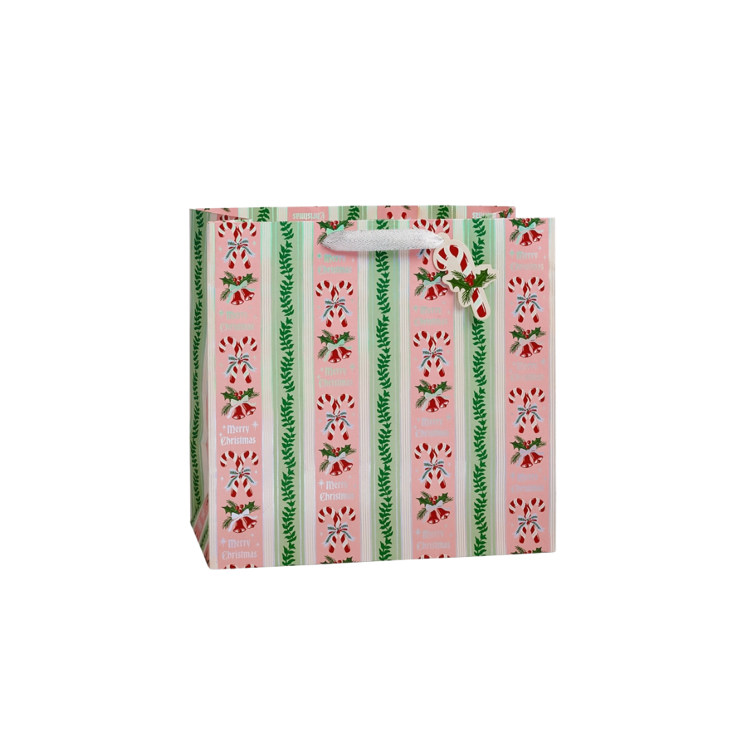 Candy Cane Stripe Gift Bag
