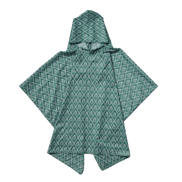 Rose Study Packable Rain Poncho