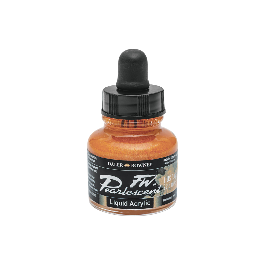FW Pearlescent Liquid Acrylic Ink 1oz - Birdwing Copper