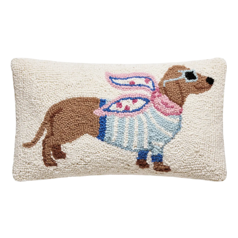 Chic Summer Dachshund Hook Pillow