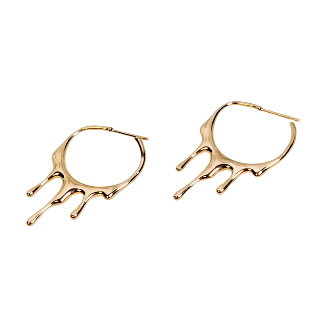Rain Hoops 18k Gold Plated