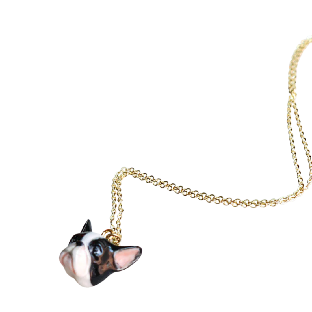 French Bulldog Face Necklace