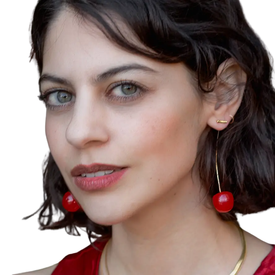 Cherry Threader Earrings