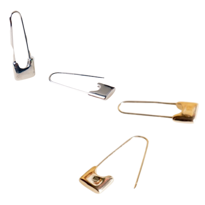 Sid Safety Pin Earrings