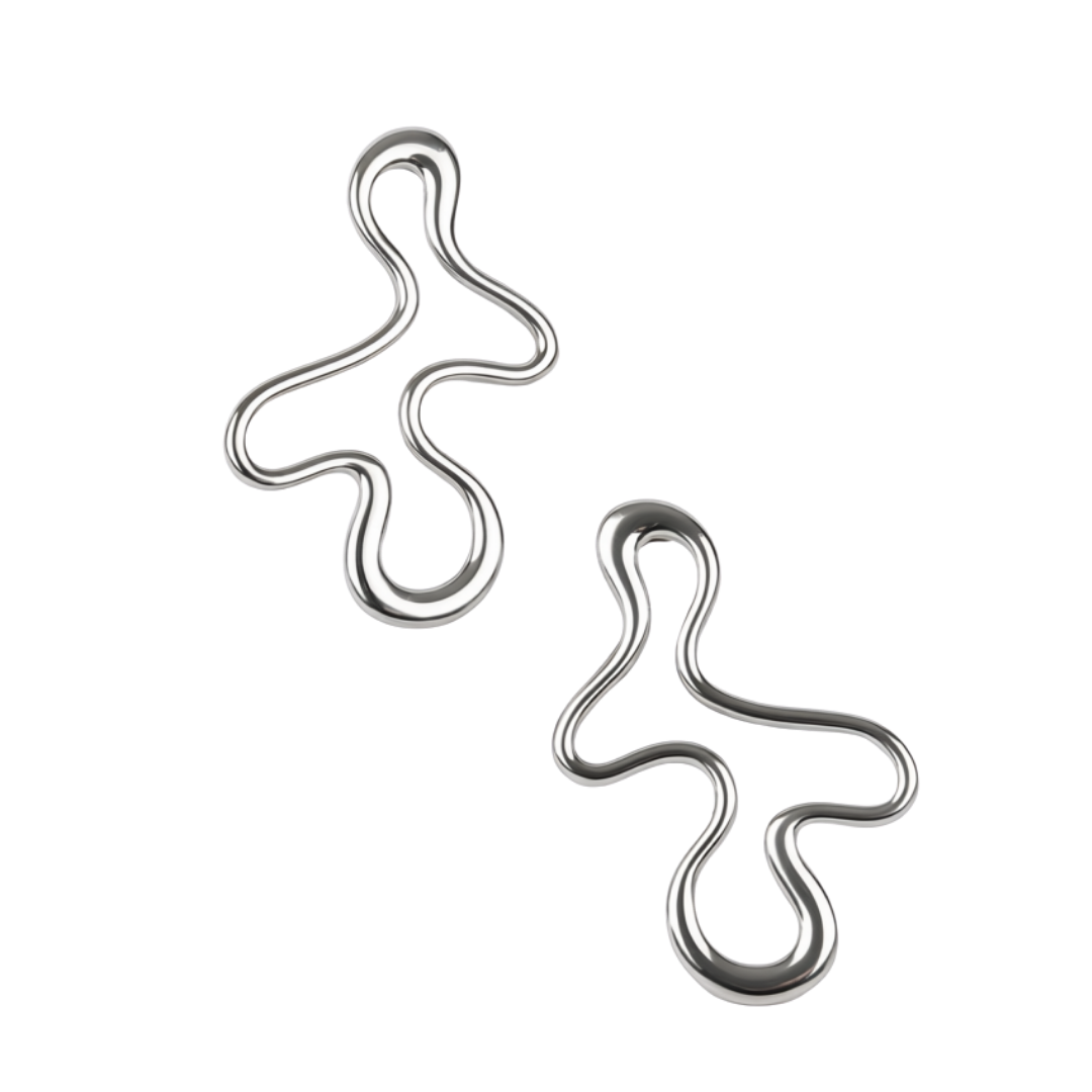 Amoeba Stud Earrings