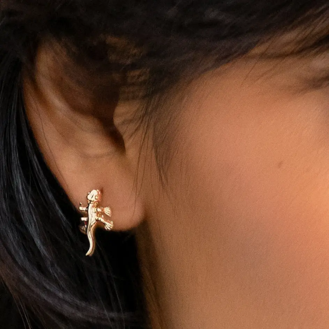 Fortune Lizard Studs
