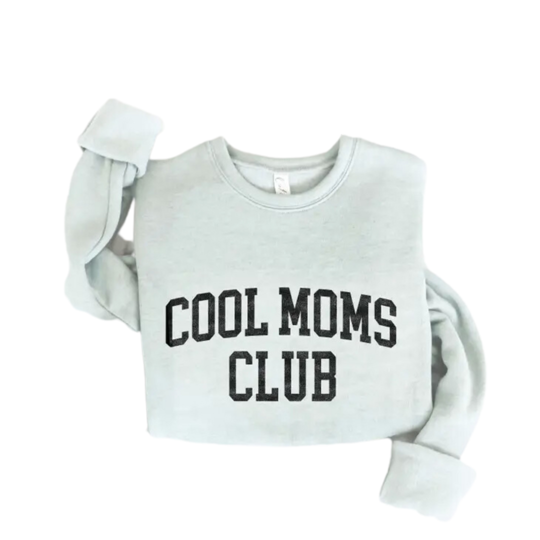 Cool Moms Club Graphic Sweatshirt - Dusty Sage