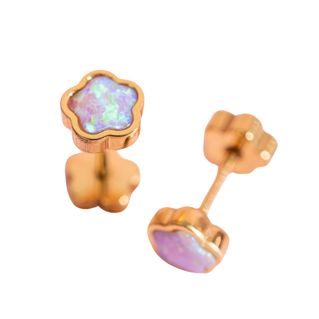 Flower Opal Earrings